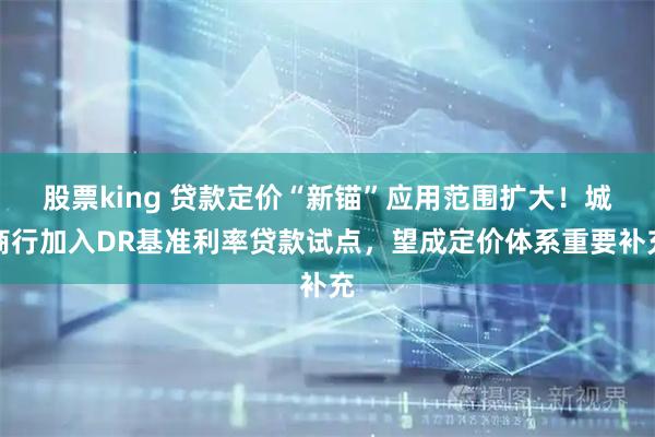 股票king 贷款定价“新锚”应用范围扩大！城商行加入DR基准利率贷款试点，望成定价体系重要补充
